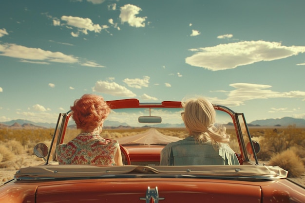 Mother and grandmother going on a road trip
