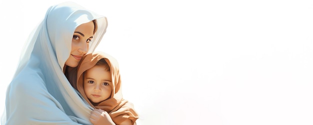 Photo a mother holding her child