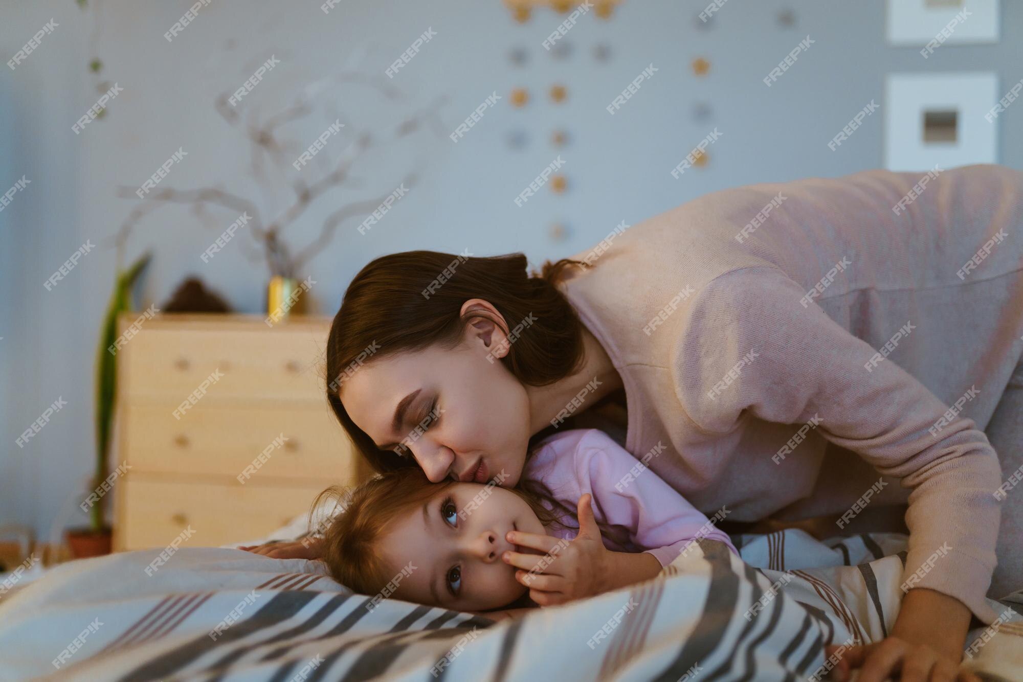 Mother and Daughter in bed — Weasyl