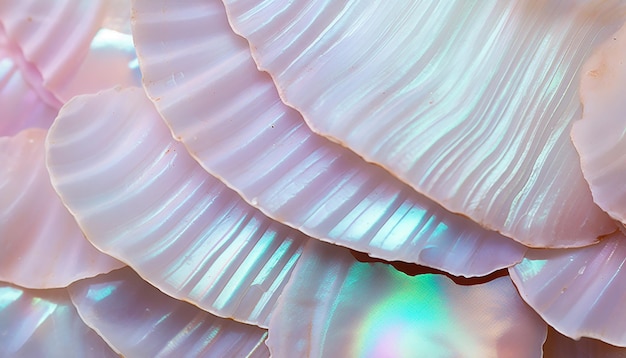 Mother of Pearl Sea Shell CloseUp Background