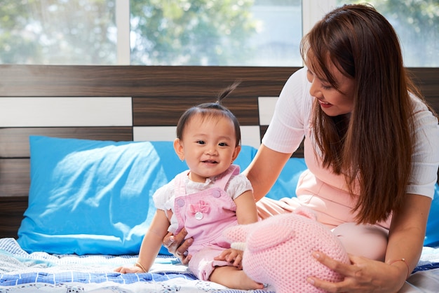 Mother Playing with Daughter