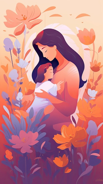 Mother's Day illustratie