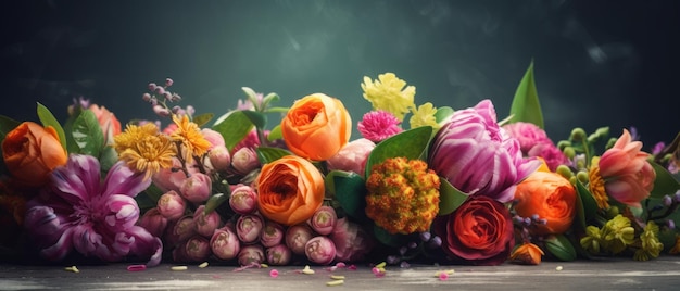 Пышные цветы ко Дню матери Генеративный ИИ