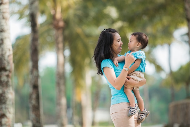 Mother and son love