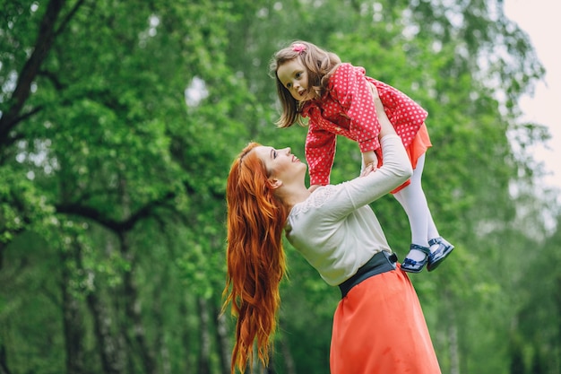 mother with daughter