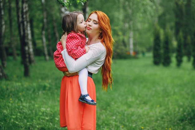 mother with daughter