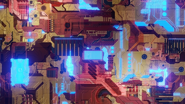 마더보드 원활한 칩셋 기술 그림 바탕 화면 배경 디자인