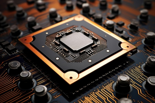 Motherboard with integrated microchip