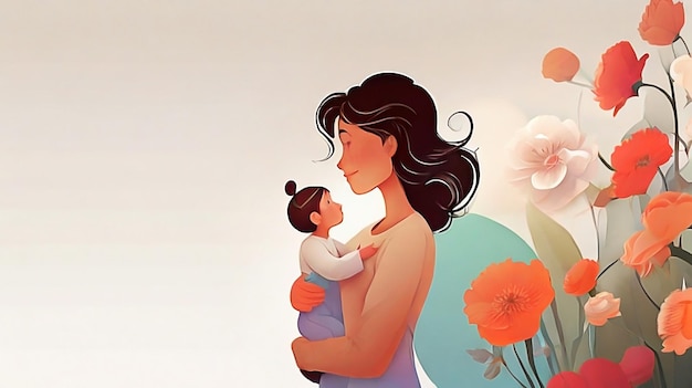 Mothers Day Background Illutration