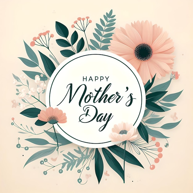 Photo mothers day floral background