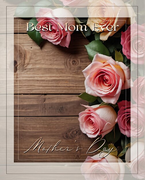 mothers day flower card background