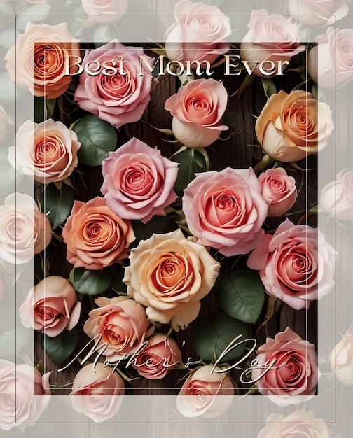 mothers day flower card background