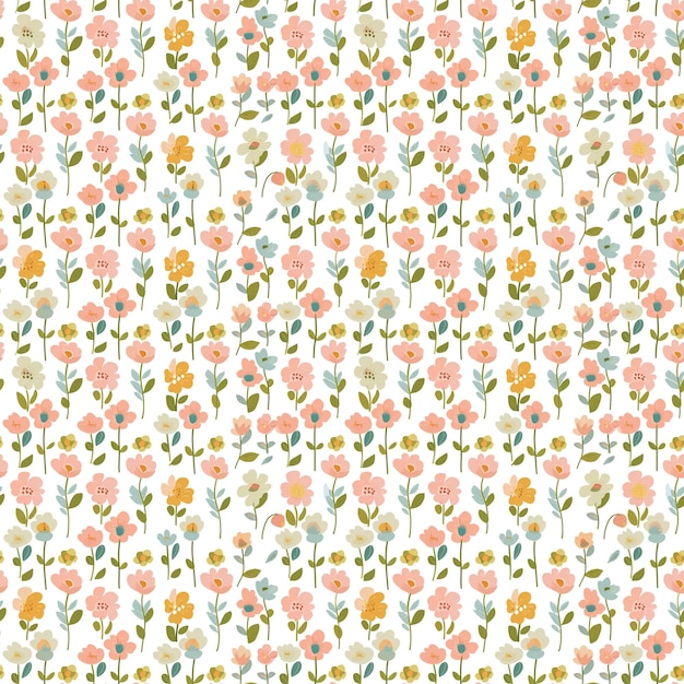 Photo mothers day flowers seamless pattern can be used for gift wrapping wallpaper background