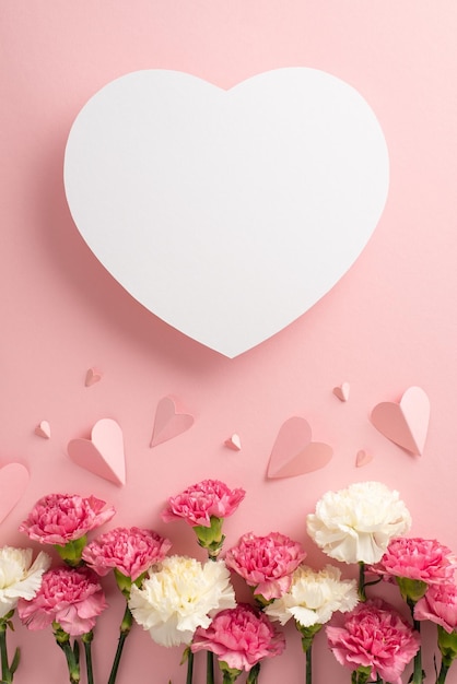 Pastel Carnation Heart Pastel Carnation Heart
