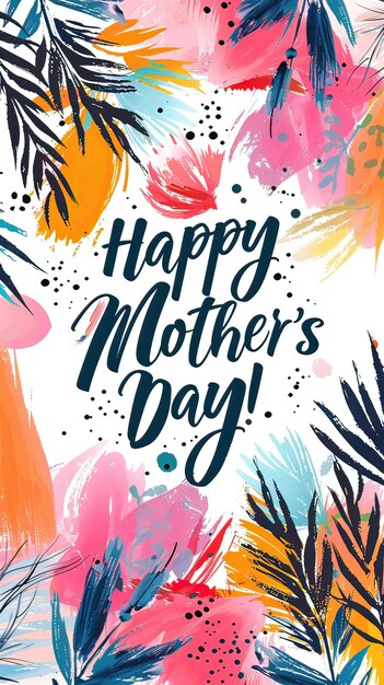 Mothers Day greeting card Generative AI