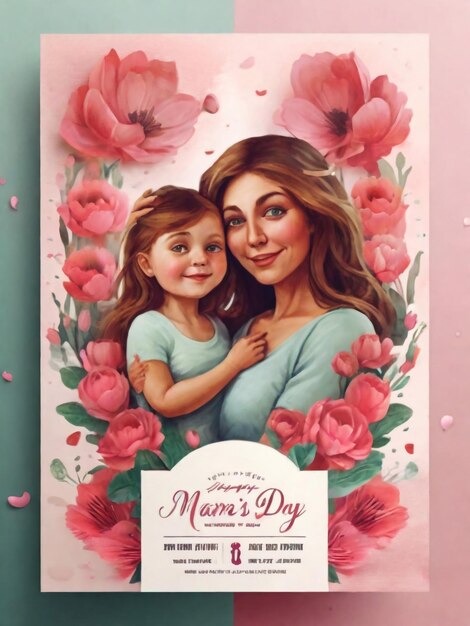 Mothers day greeting card