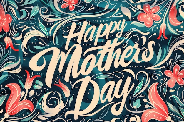 Mothers Day Hand Lettering Illustration