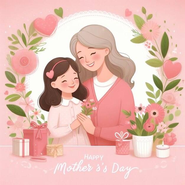 Photo mothers day illustration