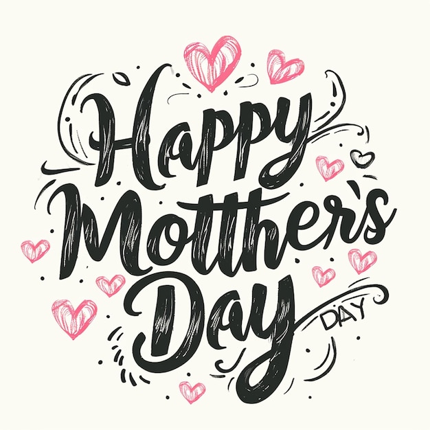 A mothers day typography design