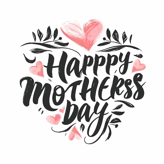 Photo a mothers day typography design