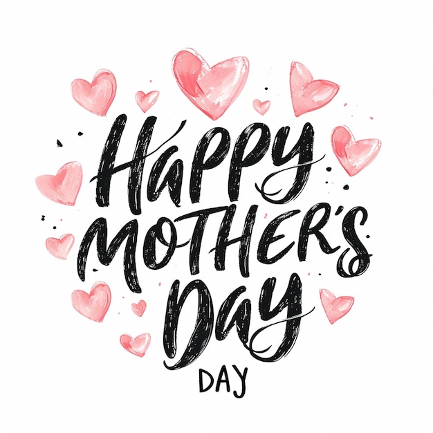 Photo a mothers day typography design