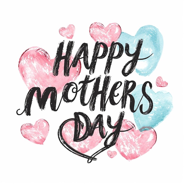 Photo a mothers day typography design