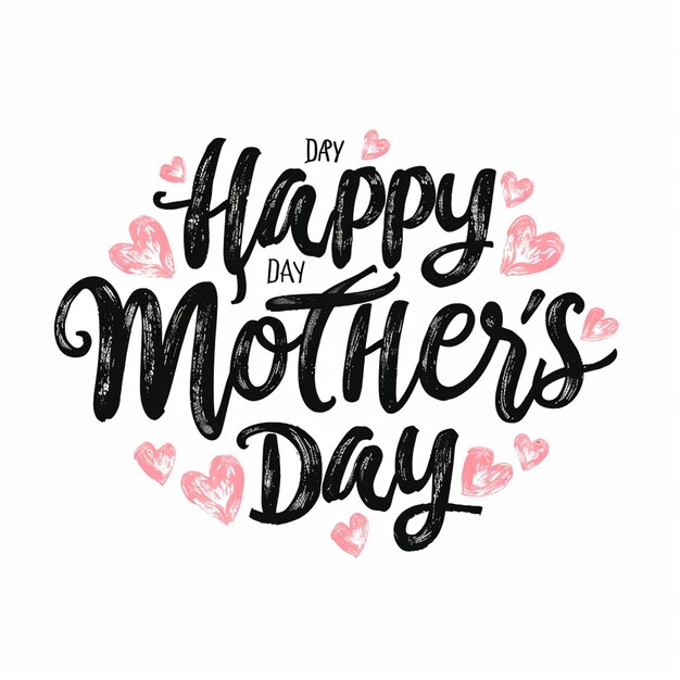 Photo a mothers day typography design