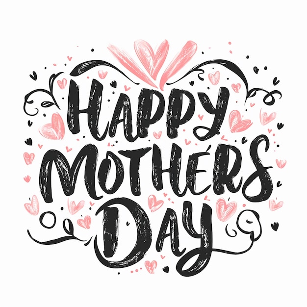 Photo a mothers day typography design