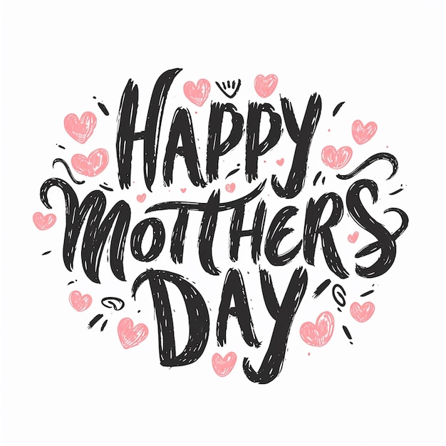 Photo a mothers day typography design