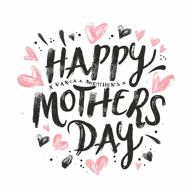 Photo a mothers day typography design