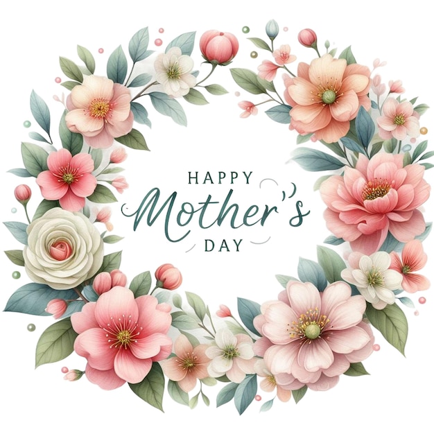 Mothers Day Watercolor Clipart