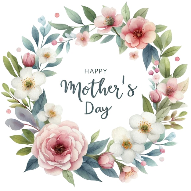 Mothers Day Watercolor Clipart