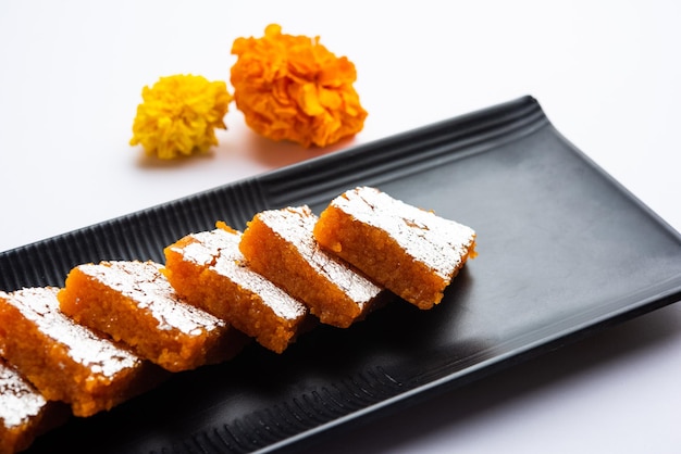 Moti Pak or Motichur barfimotichoor burfi is a popular indian sweet for diwali special occassion