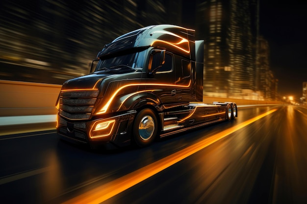Motion Masterpiece HighQuality Truck Blur (Шедевр движения: высококачественное размытие грузовика)