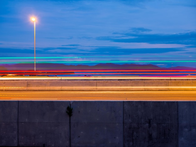 Motion speed light from moving car