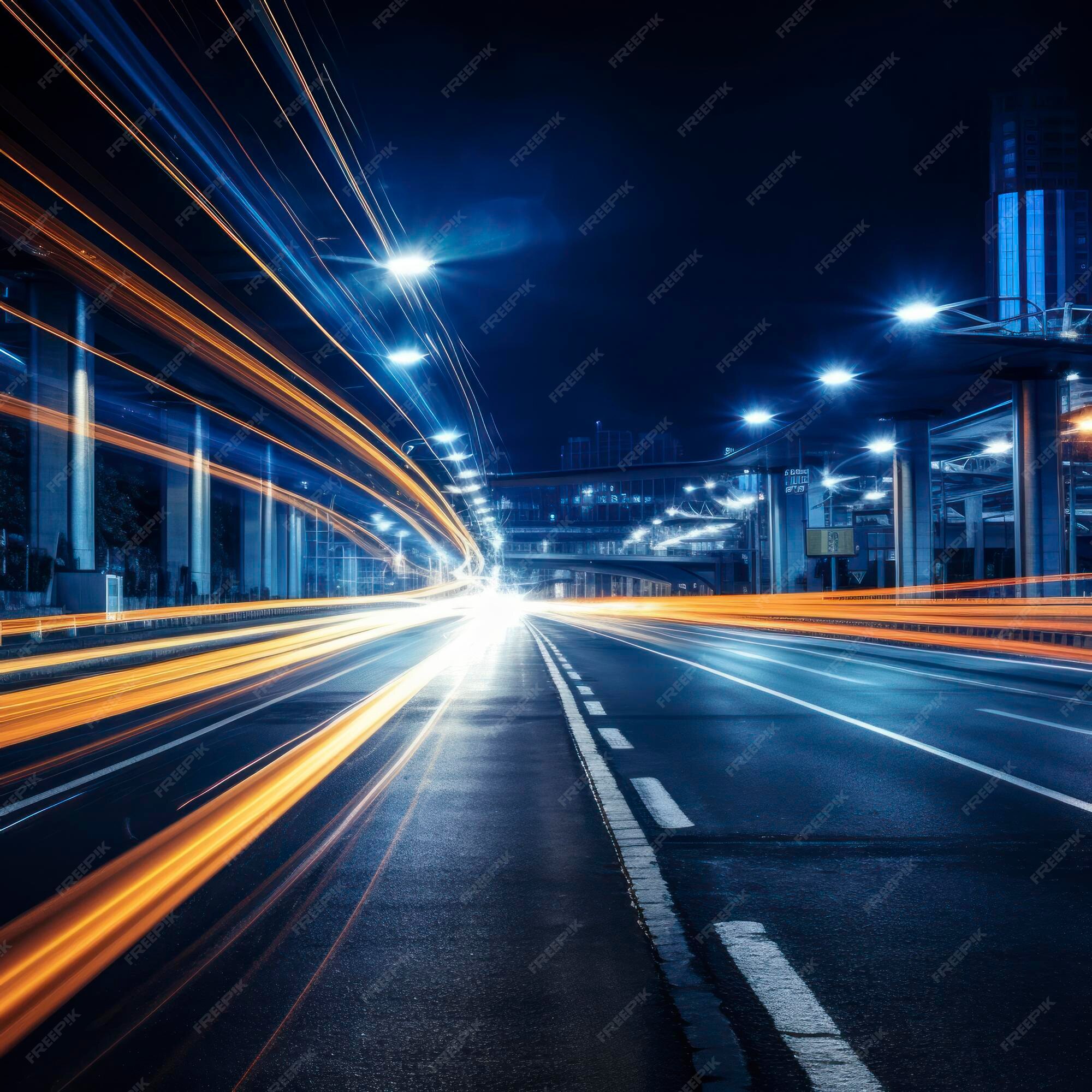 Premium AI Image Motion Time Of A Speedy Night Drive In A Big City premium-ai-image-motion-time-of-a-speedy-night-drive-in-a-big-city