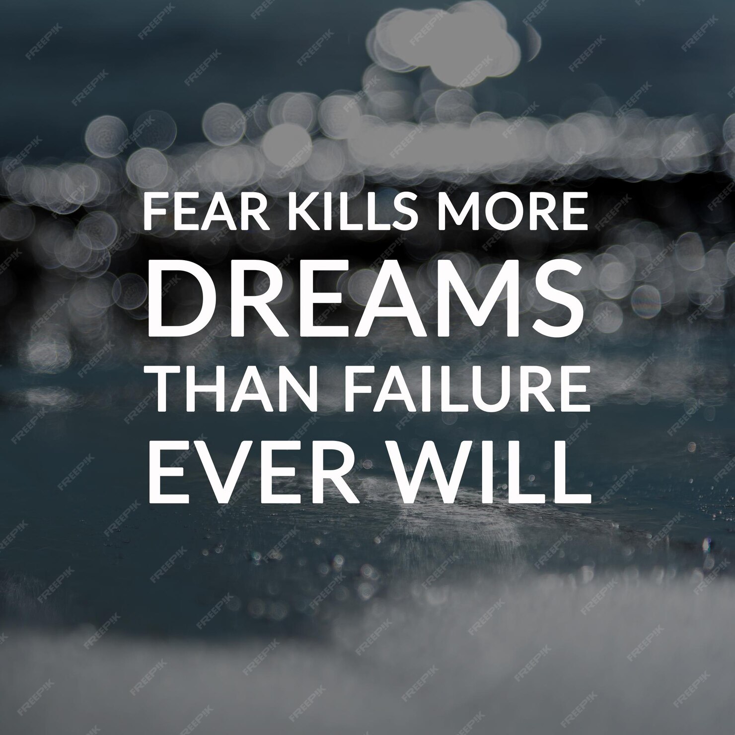 Fear Kills More Dreams Than Failure Ever Will Meaning Premium Photo | Motivation and inspirational quotes fear kills more