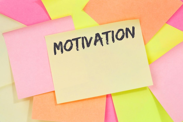 motivation strategy coaching training success successful business concept note paper