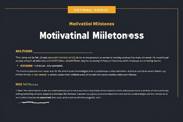 Photo motivational milestones