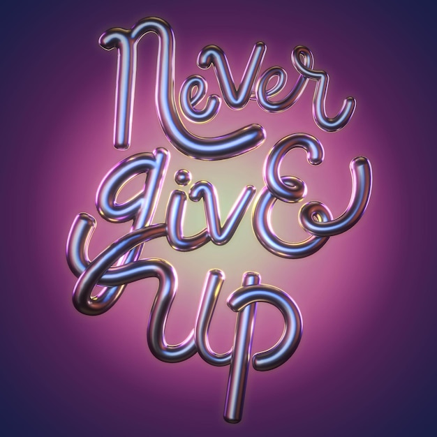 Motivational quote inspirational positive quote gradient background never giving up motivation quote