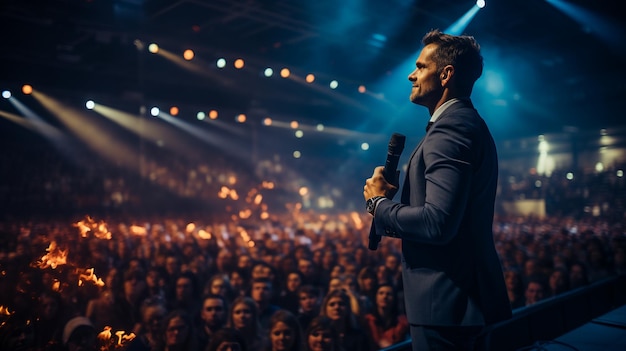 Motivational Speaker Speaker performing on stage