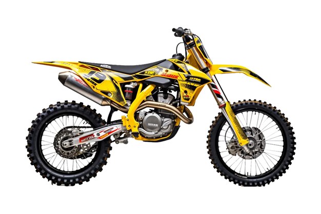 motocross bike isolated Off Road Motorcycle Supercross Motocross Dirt Bike Side View