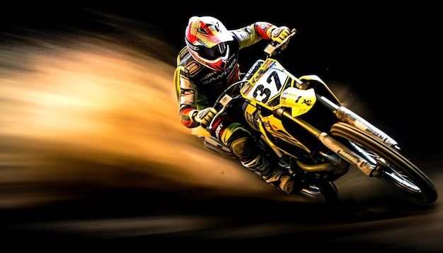 Motocross landscape background