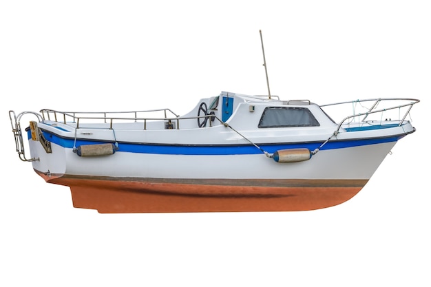 моторная лодка, изолированные на белом фоне