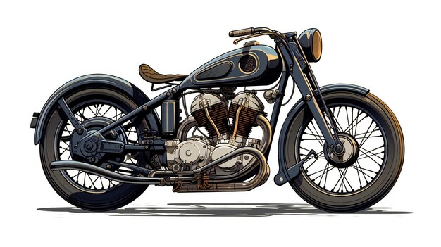 motor cycle art illustration