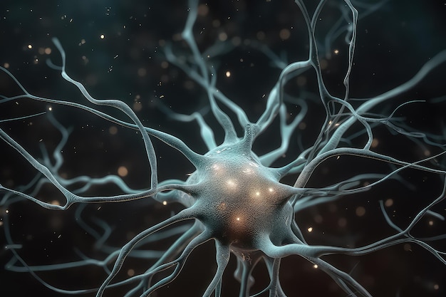 Motor Neuron under the microscope AI