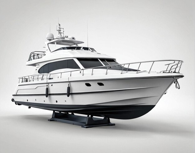 the motor yacht is a small motor boat with a large cabin