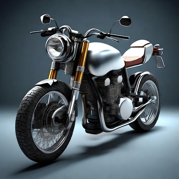 バイクの 3 d イラストレーション