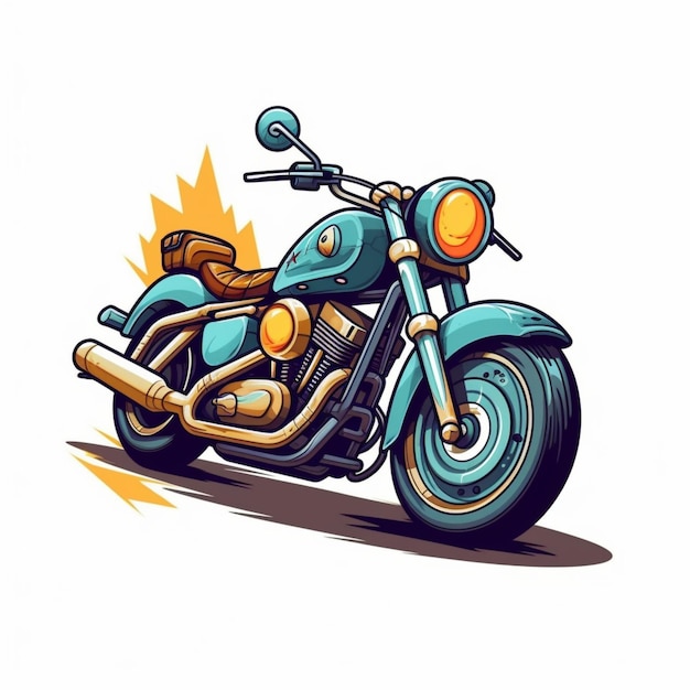 Motorcycle cartoon logo 8