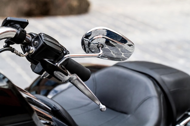 Motorcycle handlebar mirror